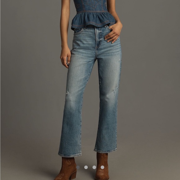 pistola Denim - Pistola Ally High Rise Crop Flare Jeans- Never Worn!